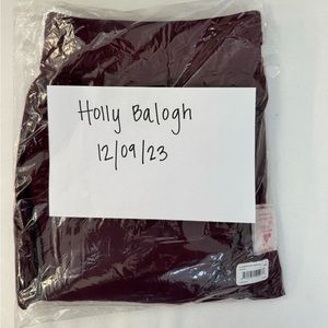 New FIGS burgundy pants